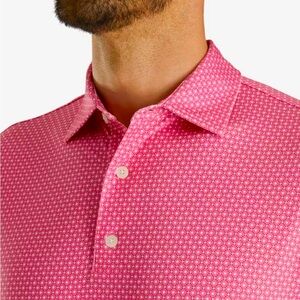 FJ Performance Golf Shirt - Dot Geo Lisle